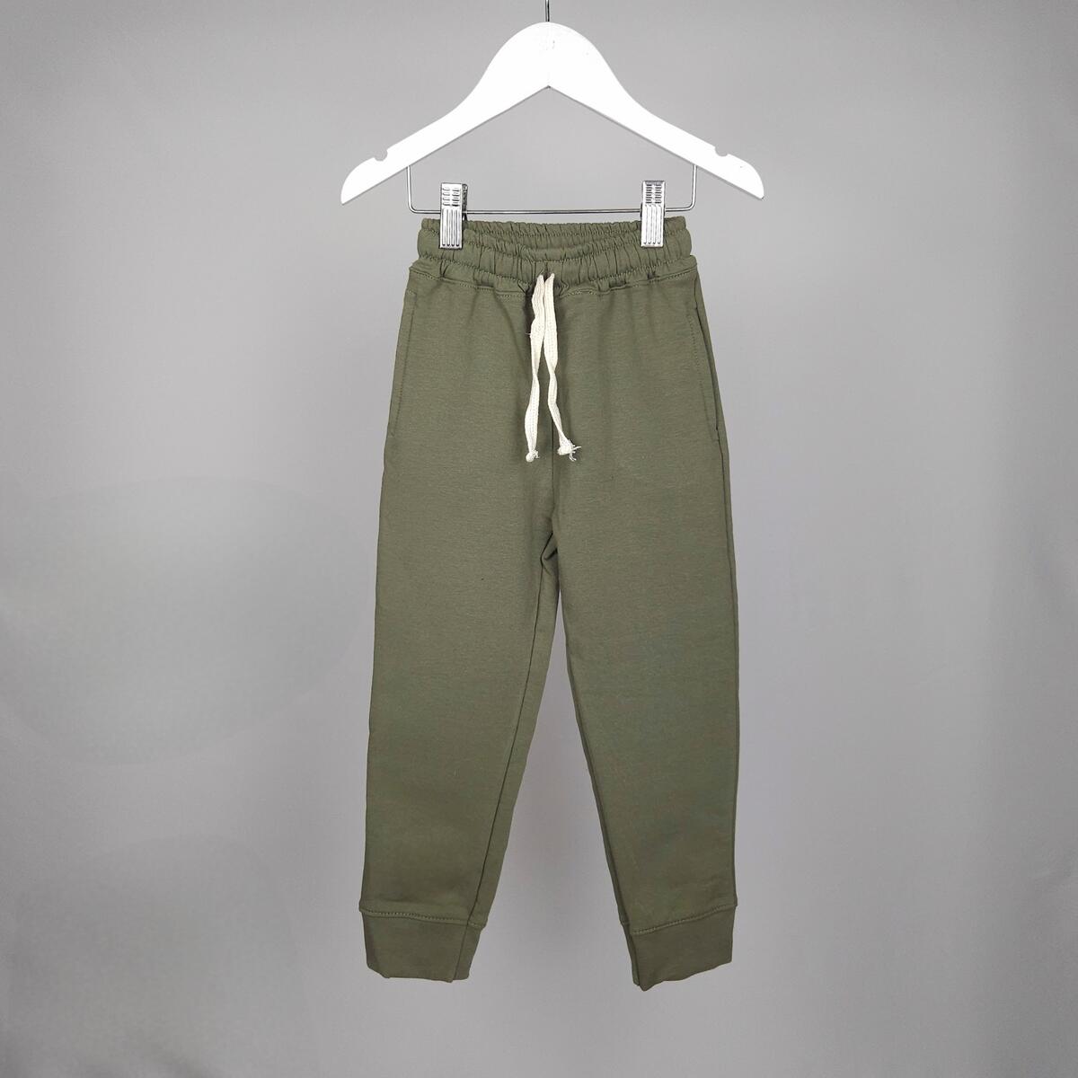 Pantalon Juvenil Termico Liso con Puño y cordon