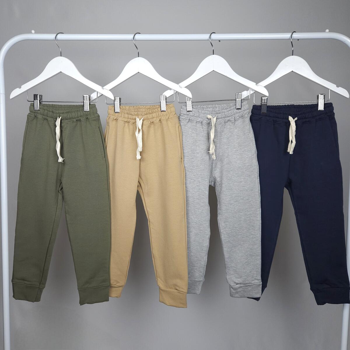 Pantalon Termica Lisa Con Puño y Cordon