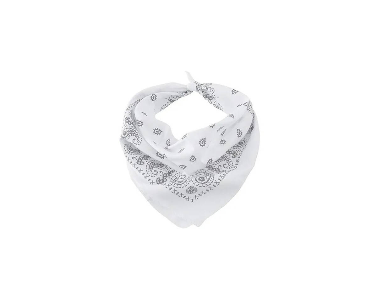 Bandana Estampada. Medidas: 45 cm x 45 cm