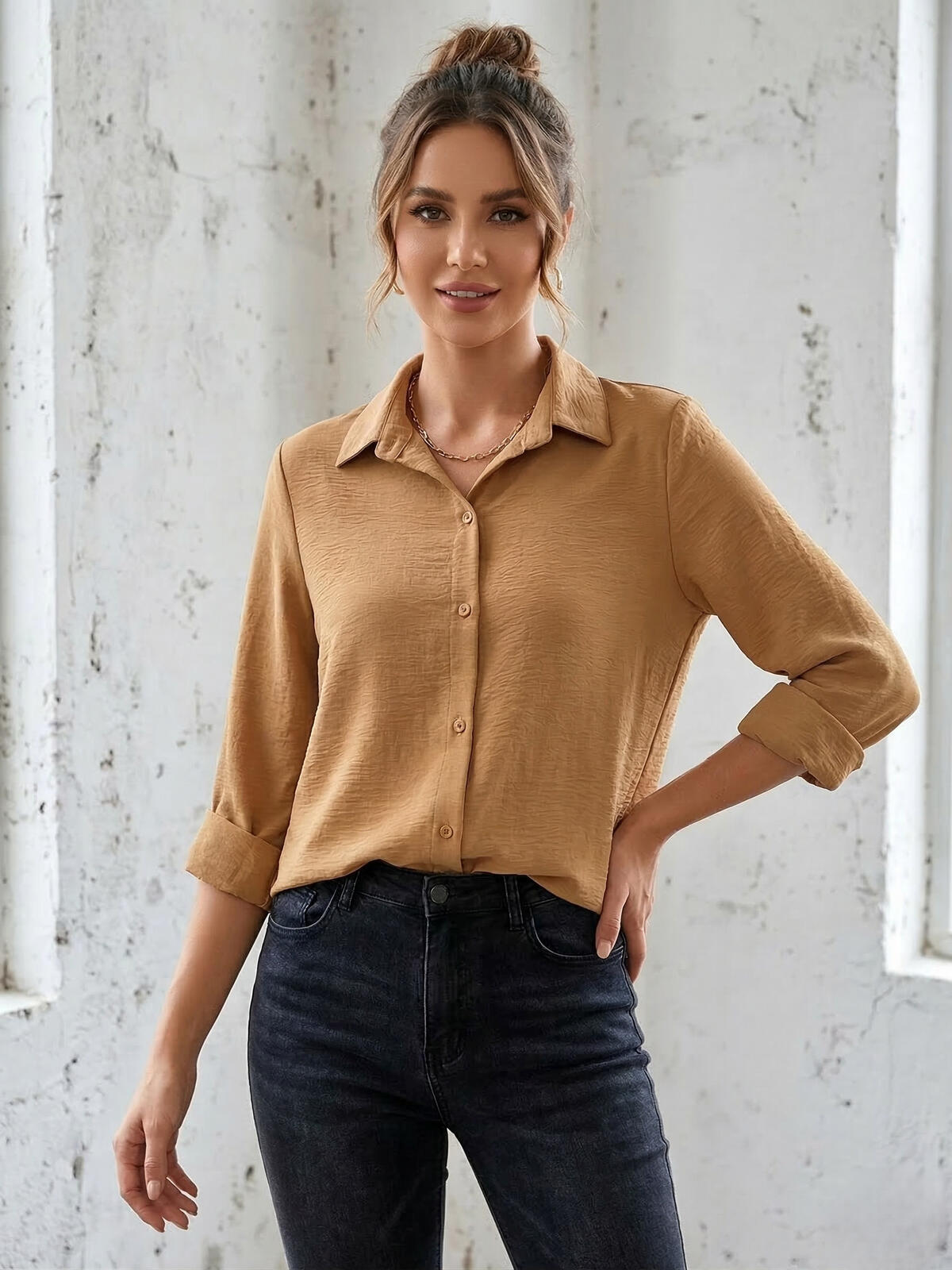 Camisa sedita cey lisa