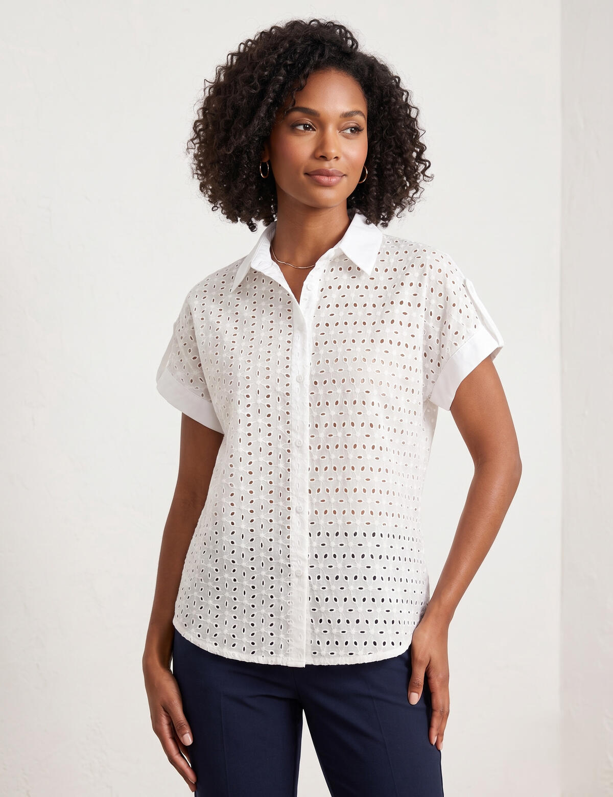 Camisa Brodery con presilla