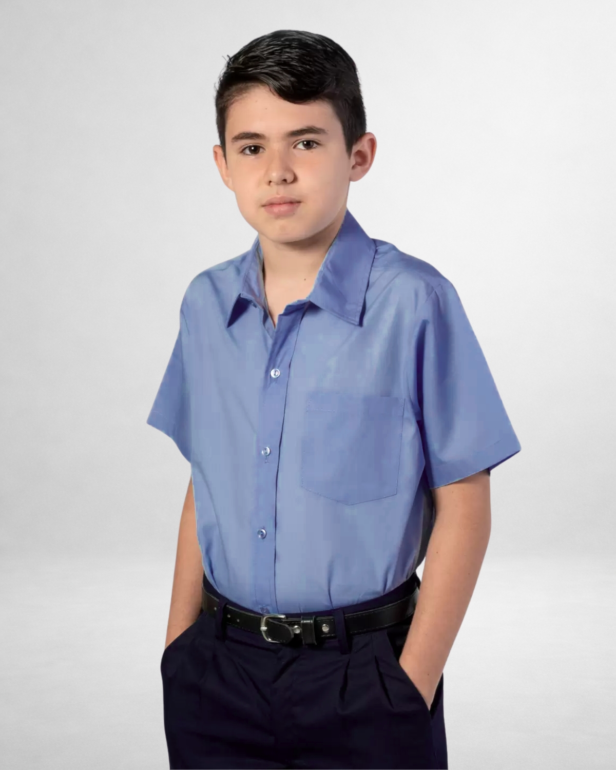 CAMISA COLEGIAL CELESTE NIÑO