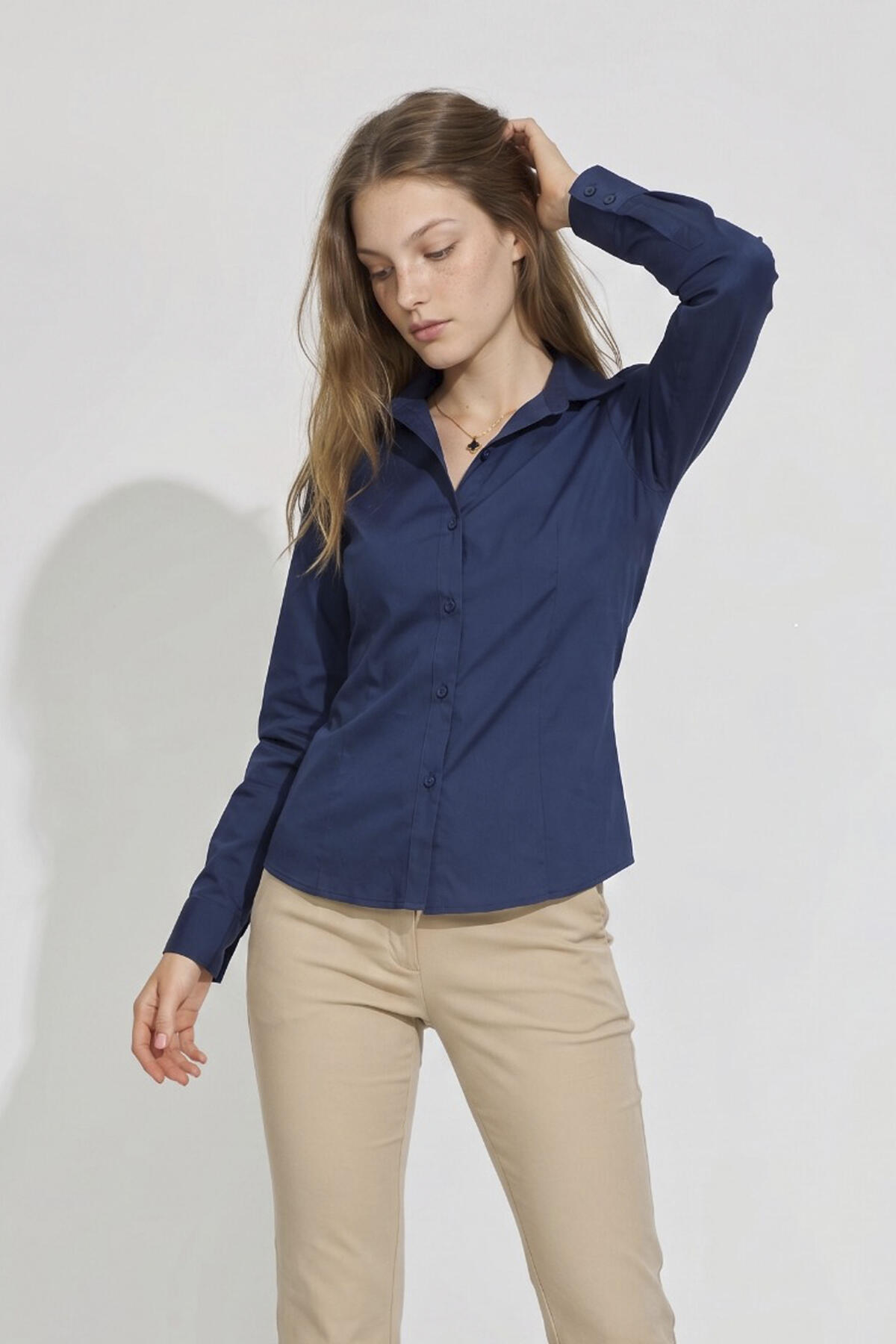 Camisa lisa poplin