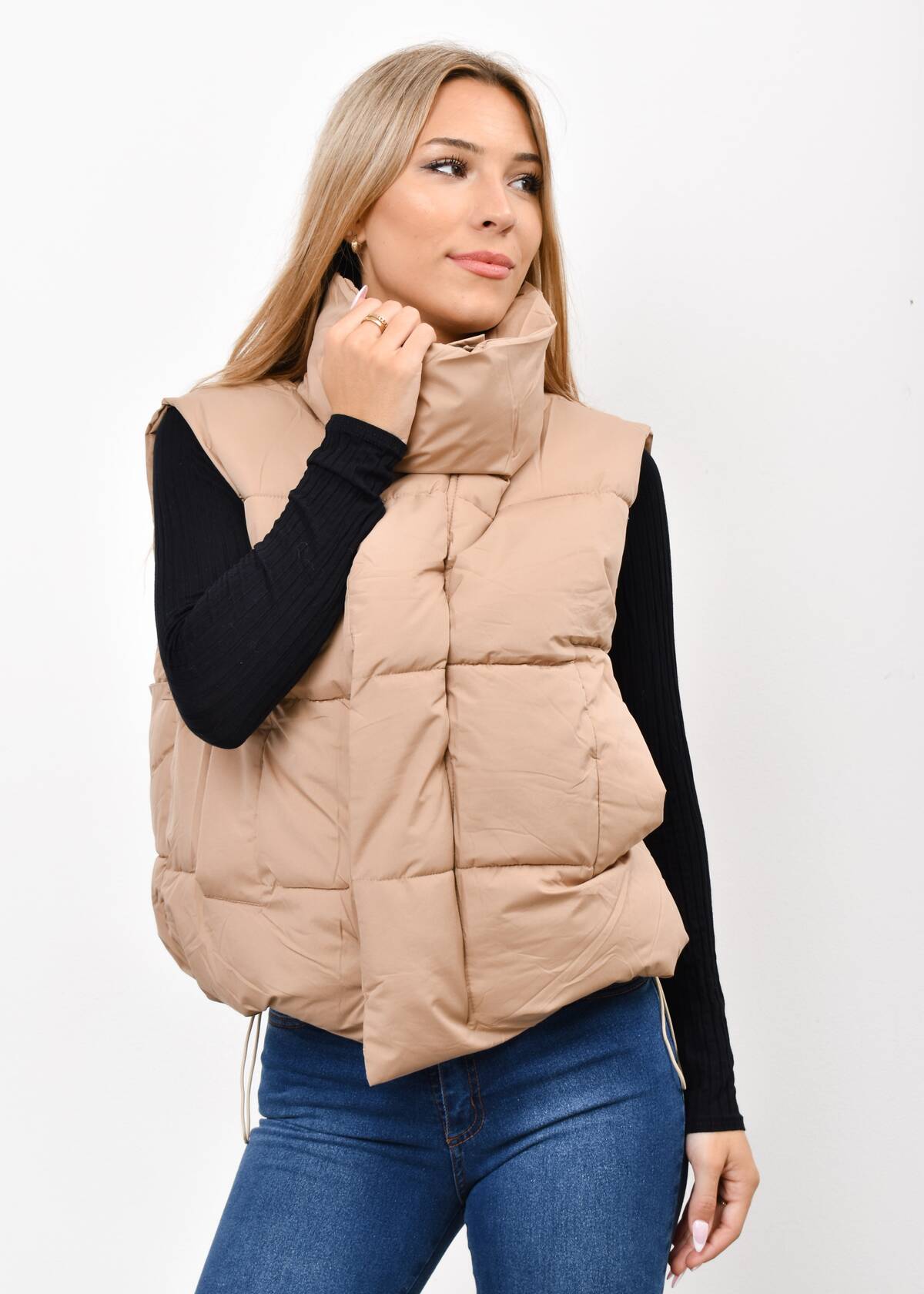 CHALECO PUFFER INFLADA OPACA