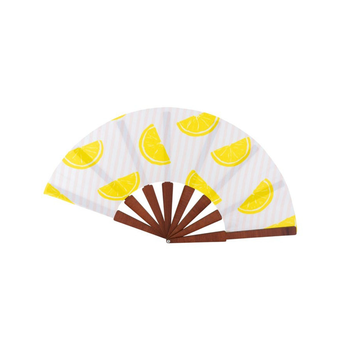Abanico Premium de madera estampado
