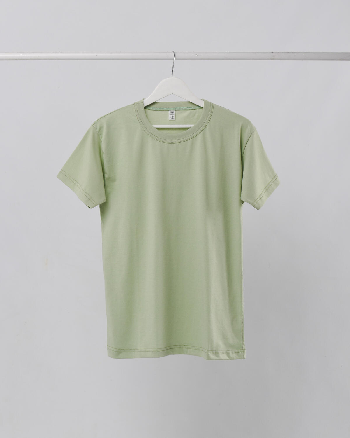 Remera Basica Lisa Verde Piedra