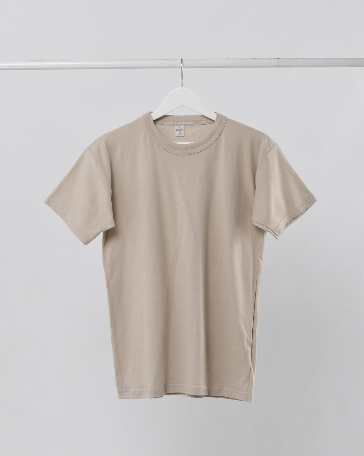 Remera Basica Lisa Beige