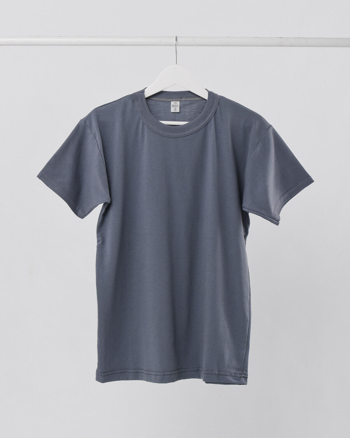 Remera Basica Lisa Gris Street