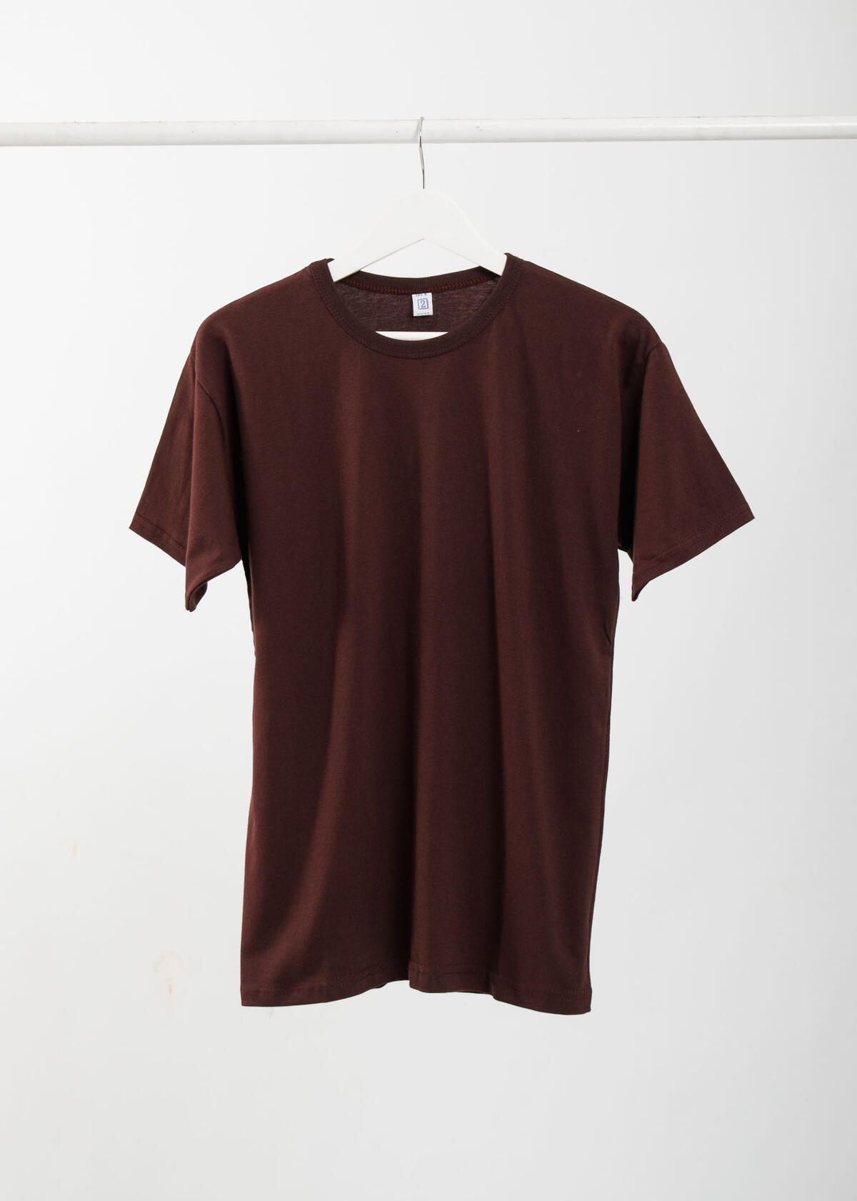 Remera Basica Lisa Chocolate