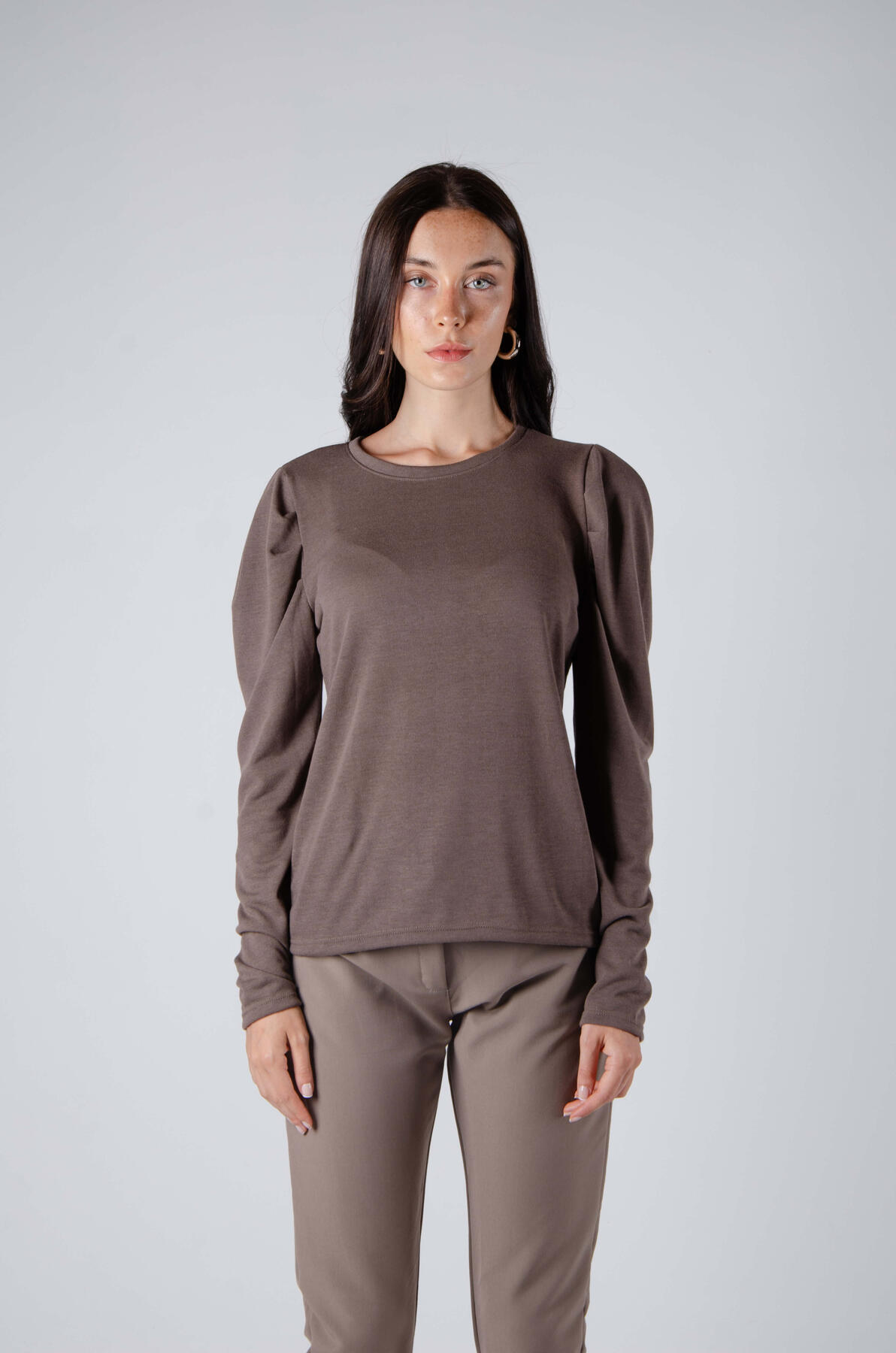 Remera de lanilla manga tabla