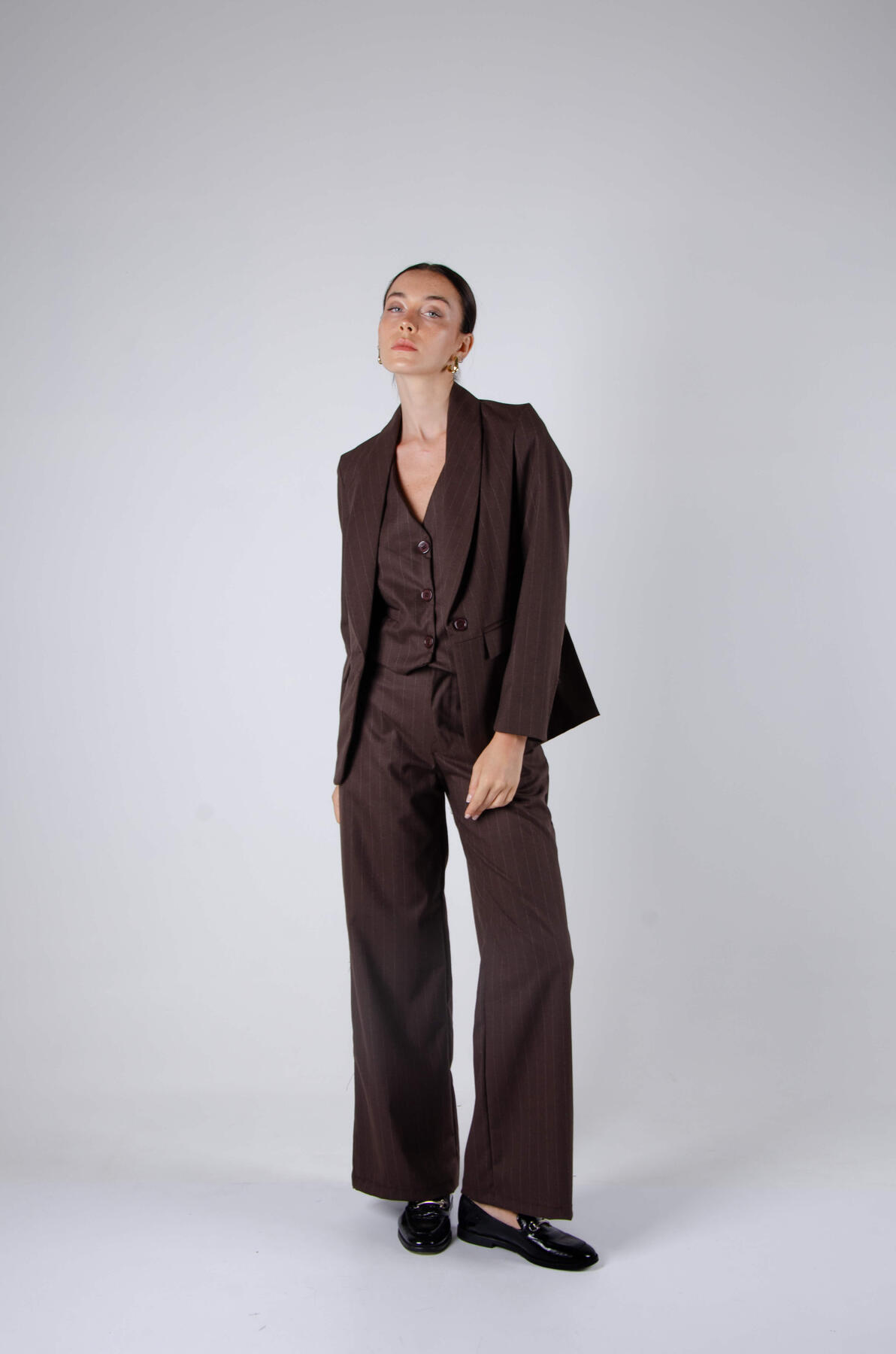 Blazer sastrero diplomatico smoking entallado forrado y bolsillo