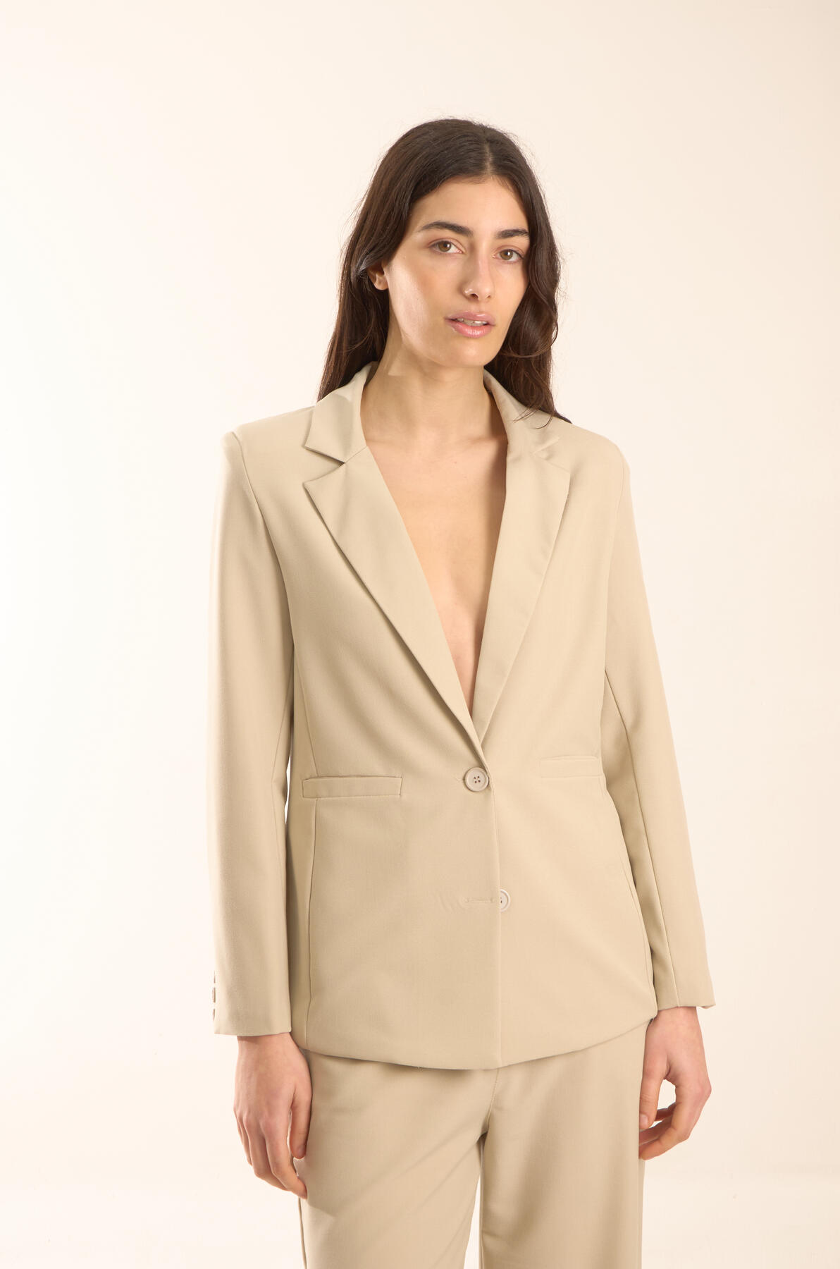 Blazer sastrero premium clásico forrado con hombreras