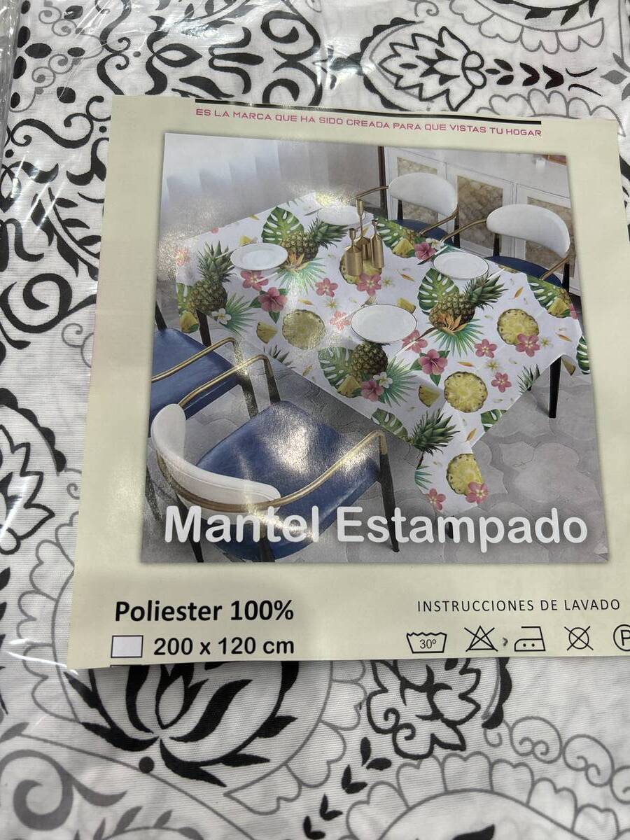 Mantel Estampado Rectangular 2 mts