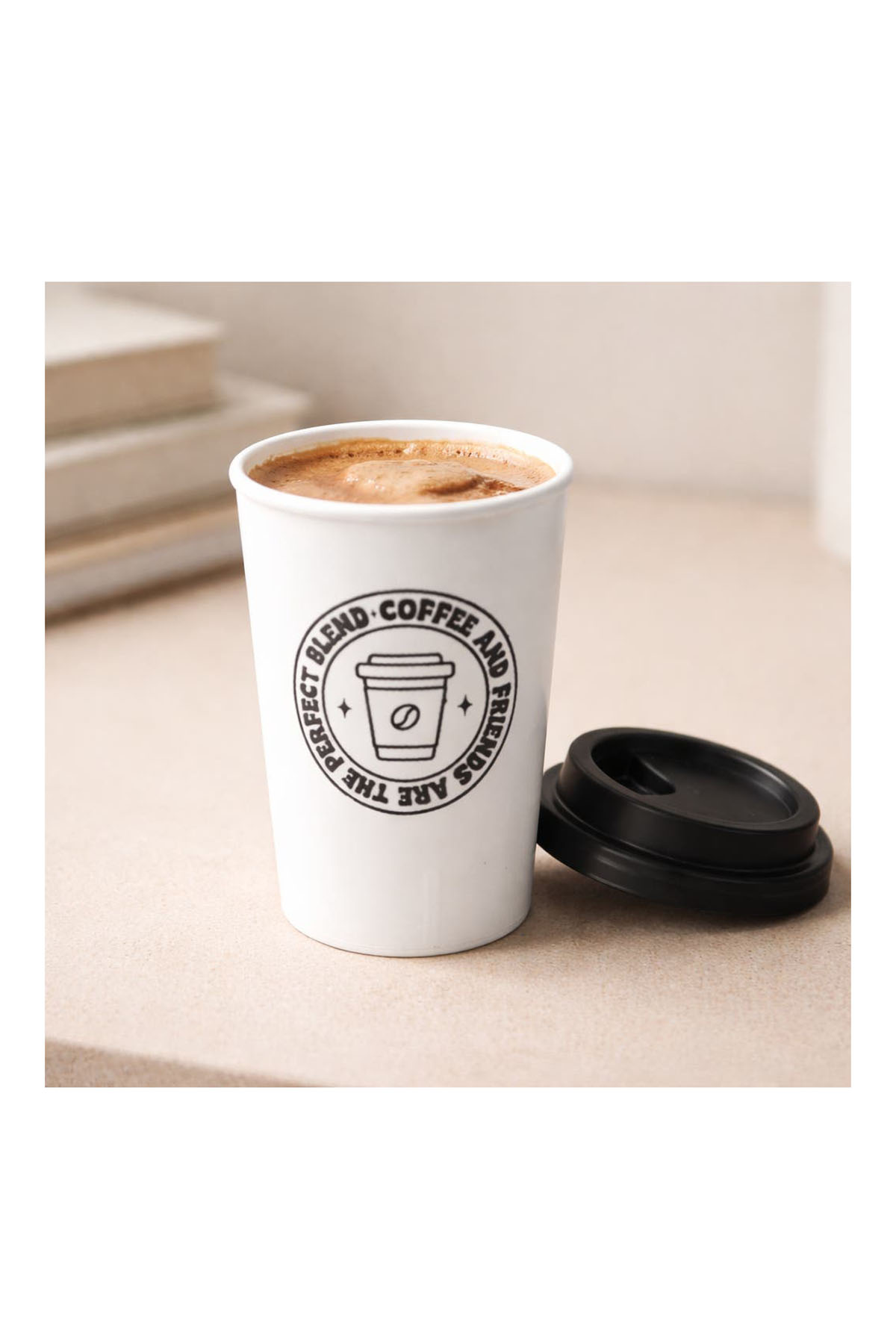 Vaso térmico estampado para cafe