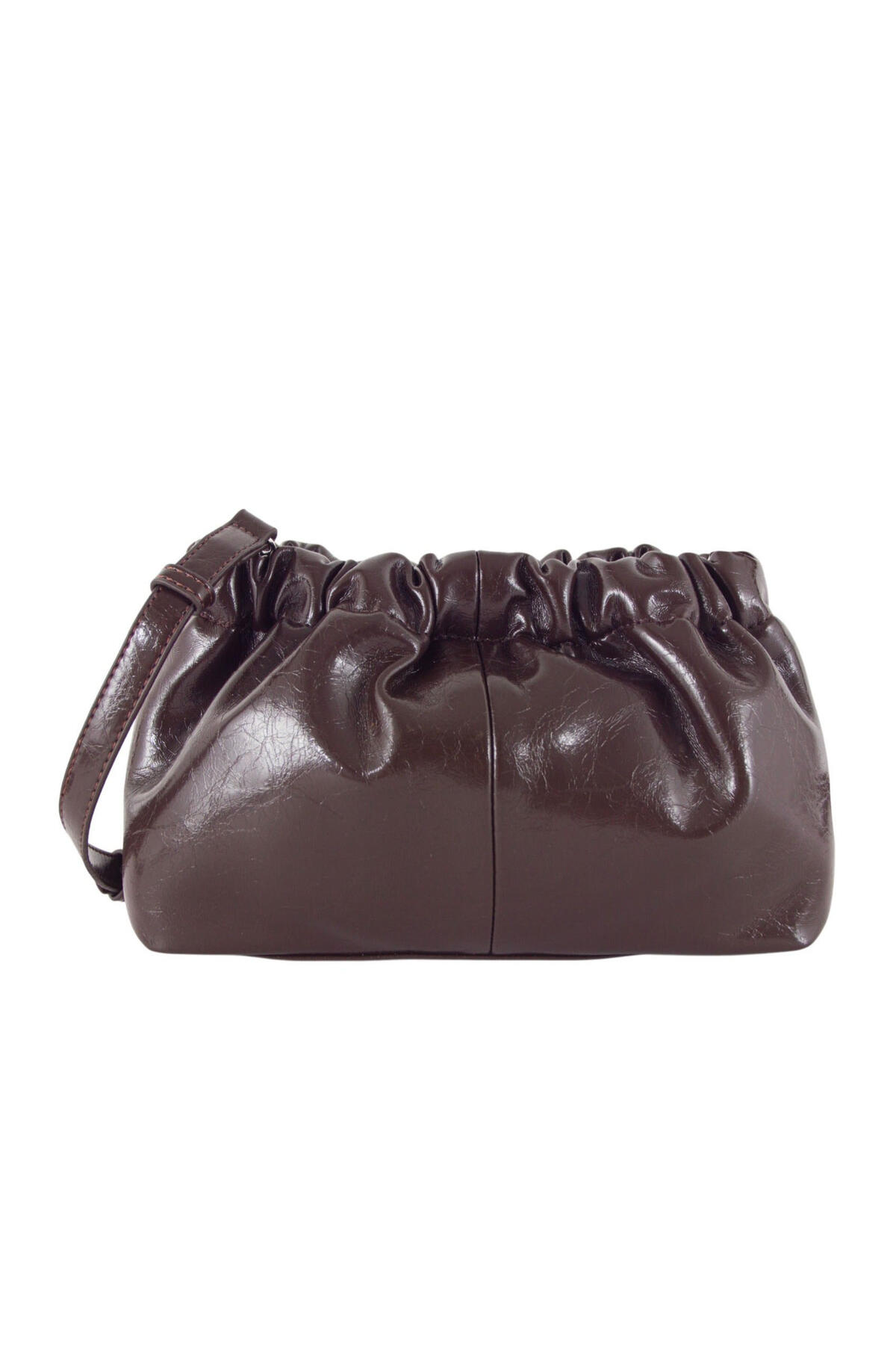 Cartera bandolera con frunce importada