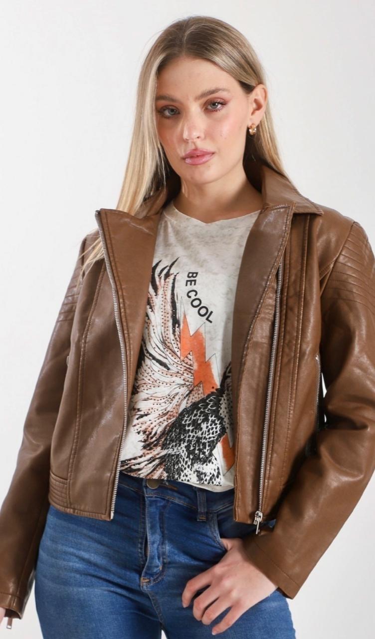 CAMPERA ECO CUERO DESGASTADO IMPORTADO