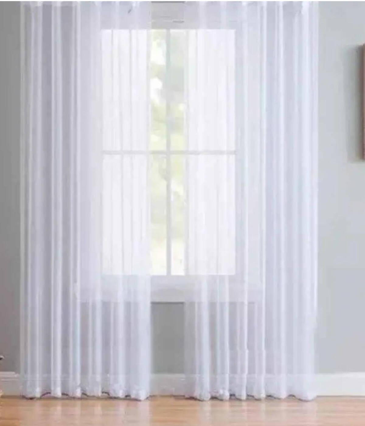 Cortinas Voile 2 paños con presillas económicas