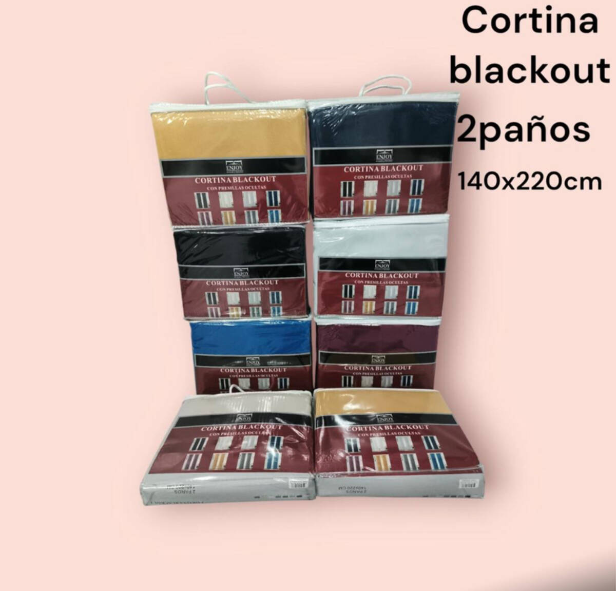 Cortinas Blockaut anti solar tamaño largo