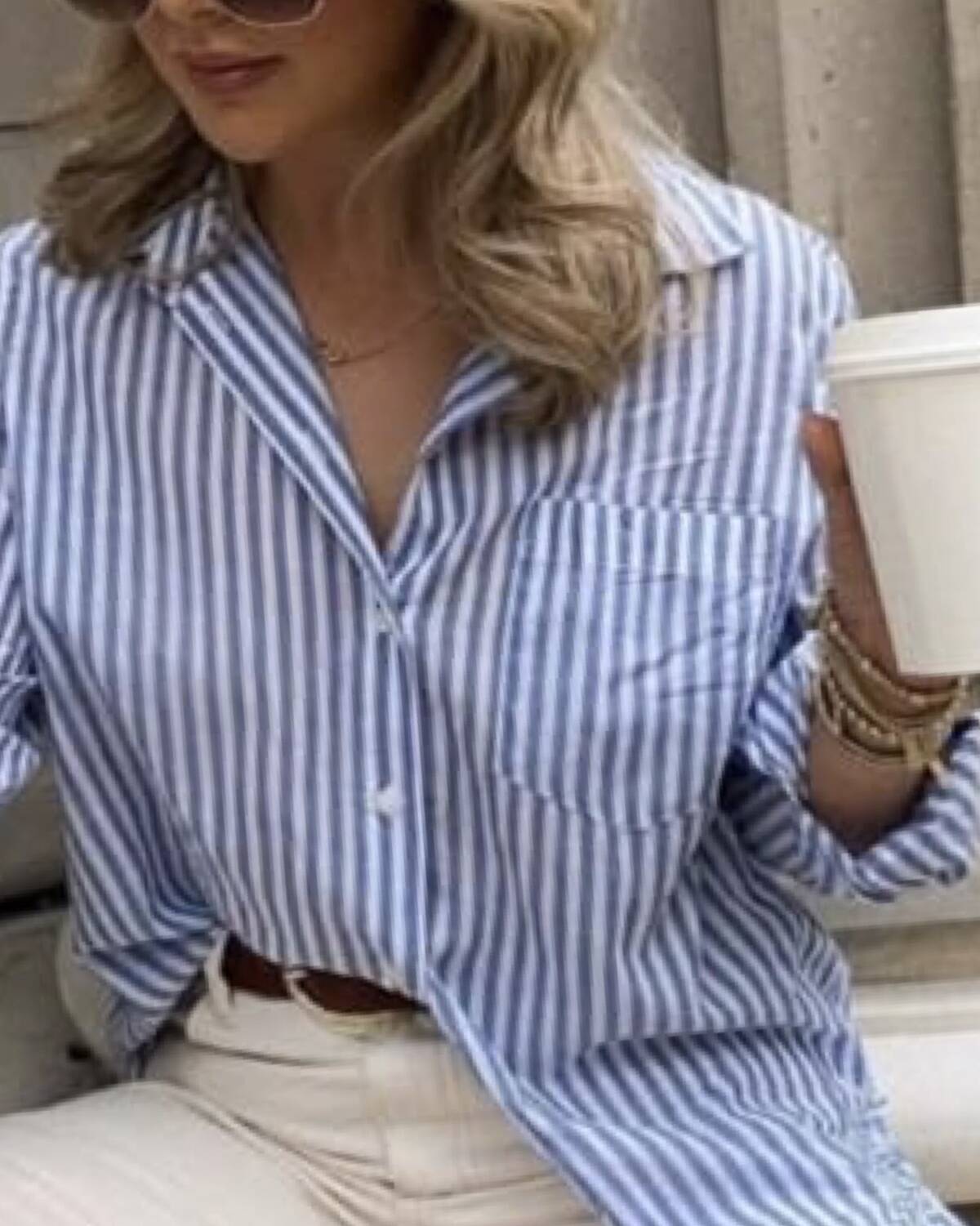 CAMISA RAYADA POPLIN