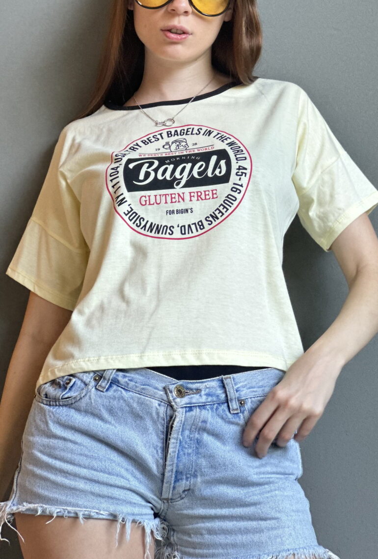 159-ancha Boxy BAGELS combinado-algodon