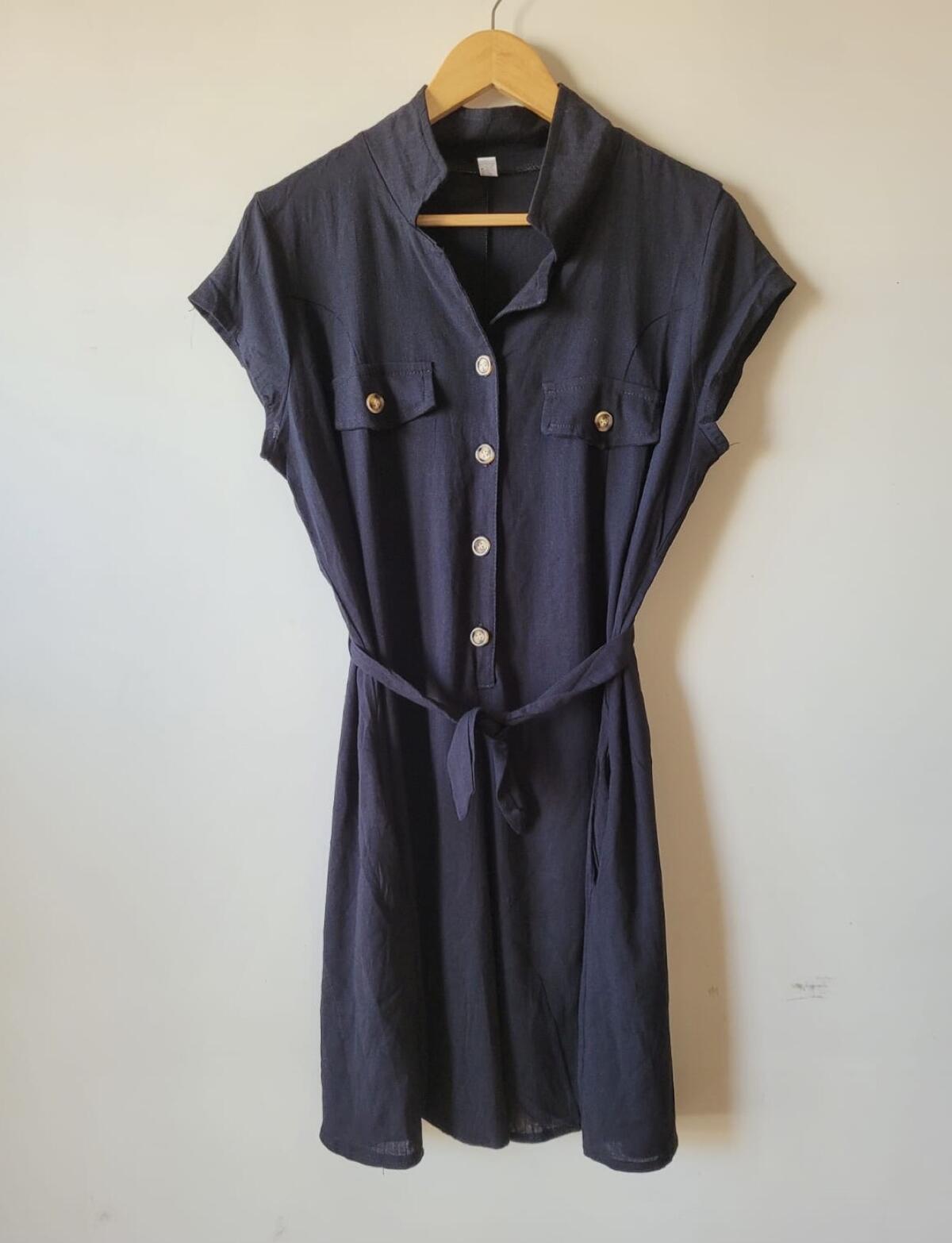 VESTIDO LINO CON TIRAS