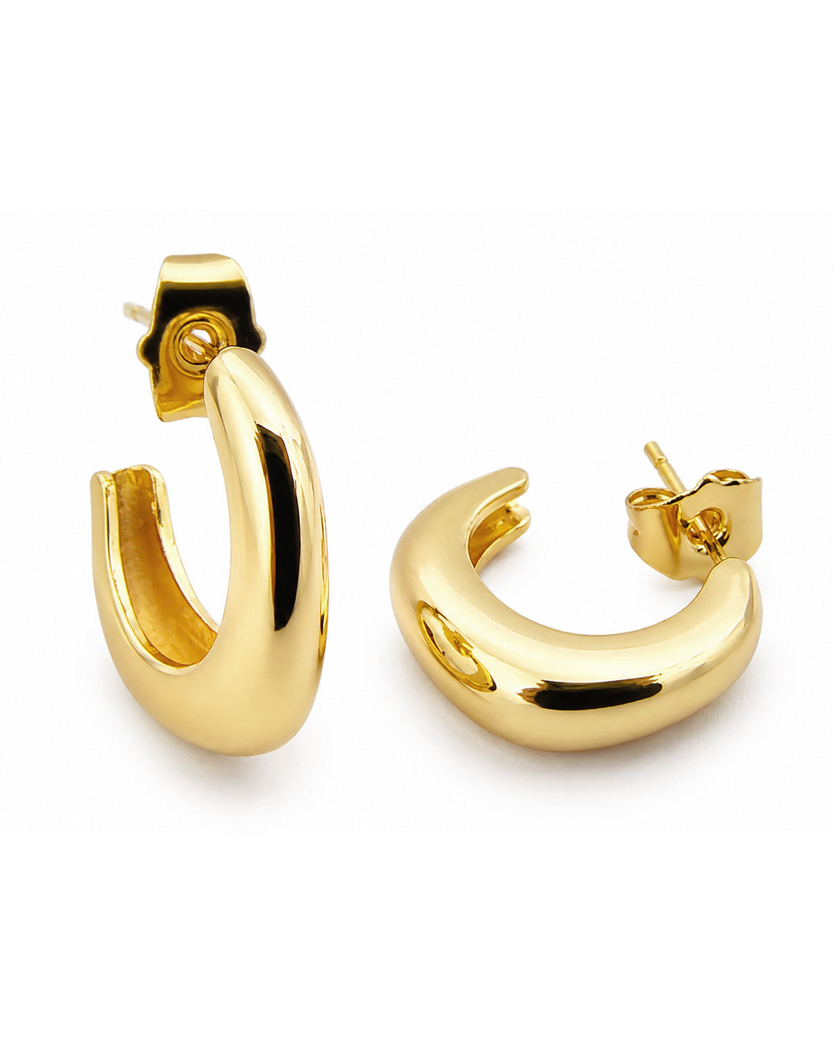 Aros acero dorado