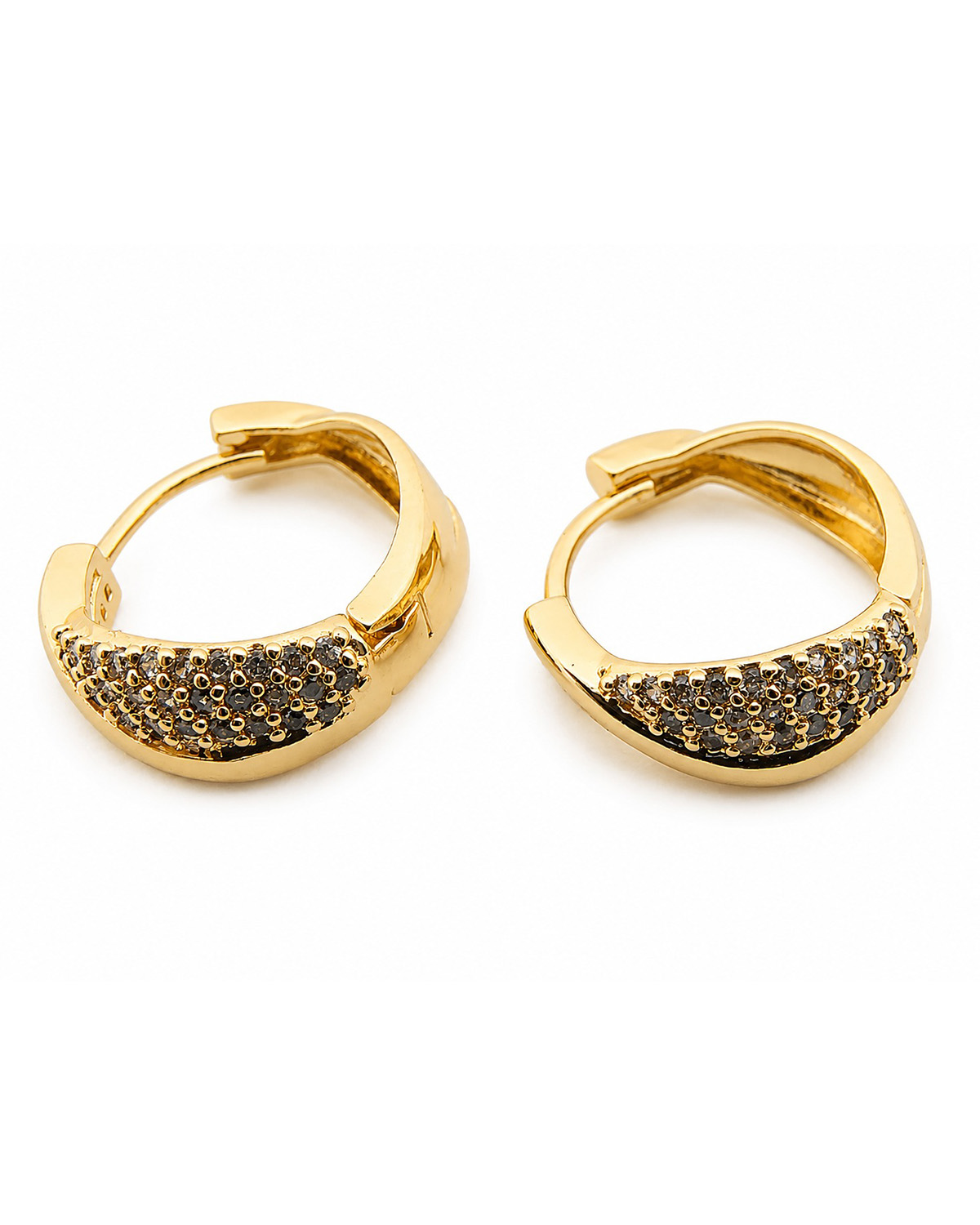 Aros argolla acero dorado