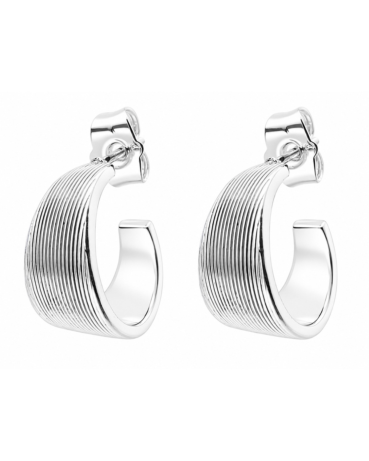 Aros argolla acero blanco