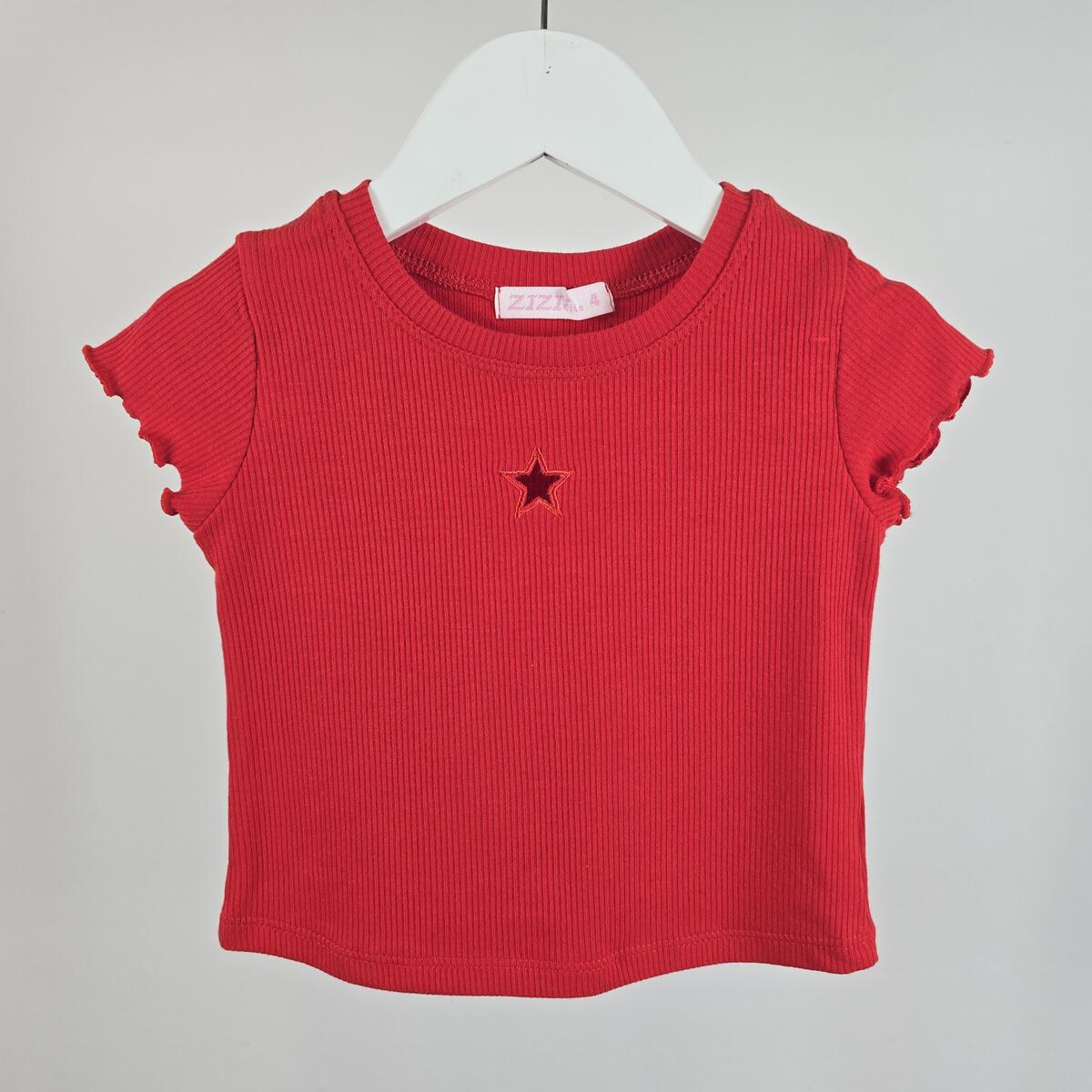 Remera Nena Morley Algodón Estrella Troquelado