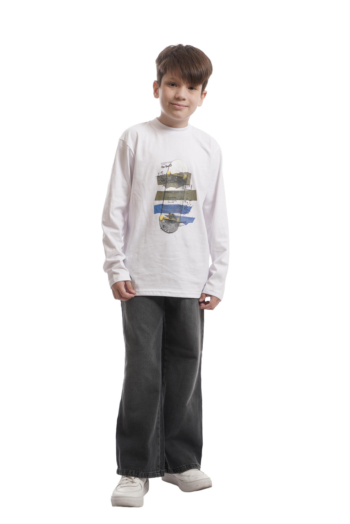 Jean Wide Leg Grey Jr