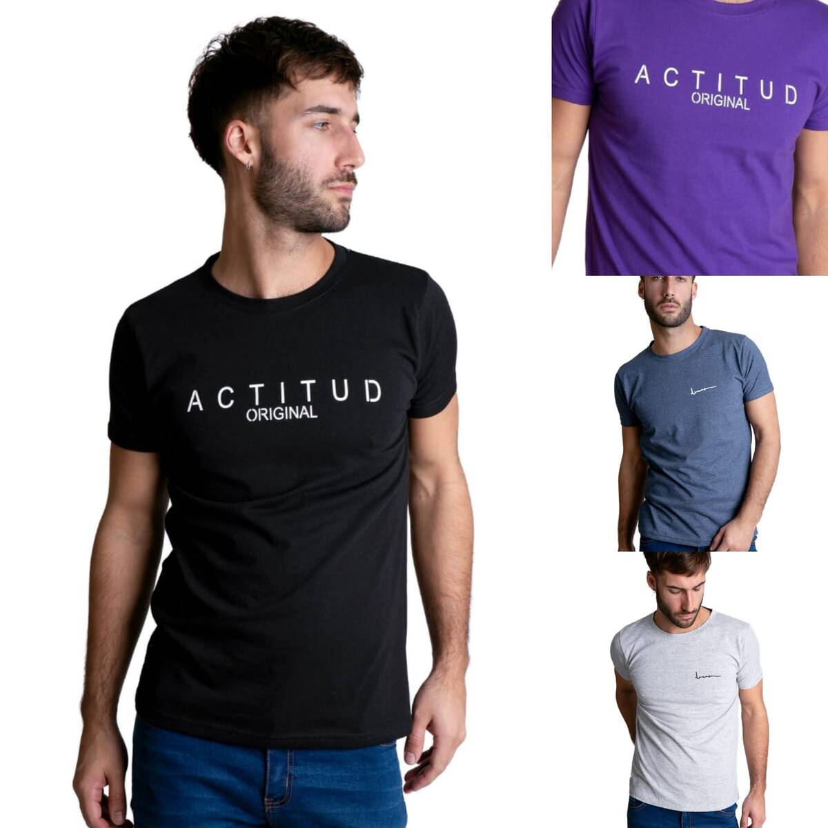 remera logo manga corta