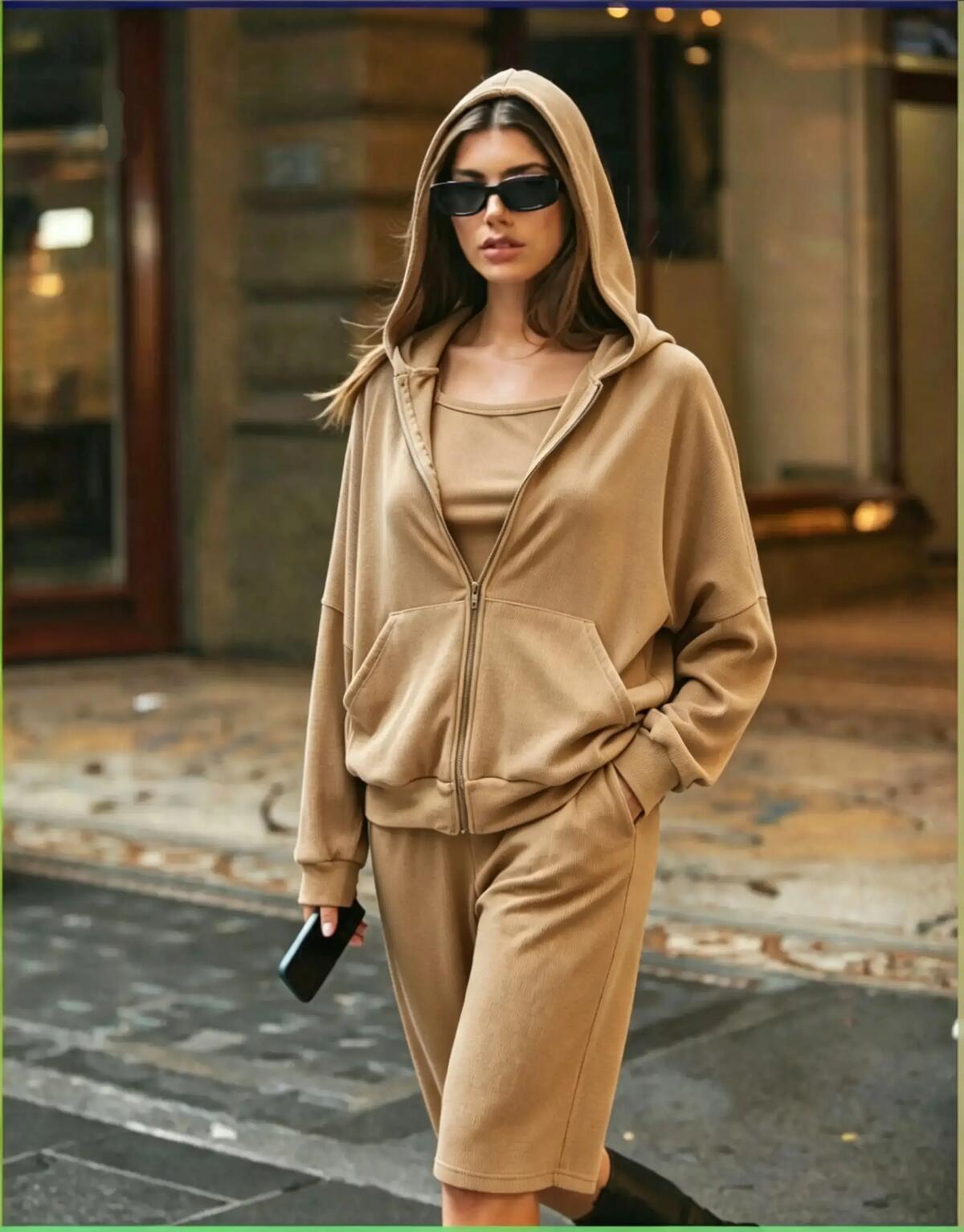 194-Conjunto 3p Bermuda musc. Tirita campera grande-rib brus