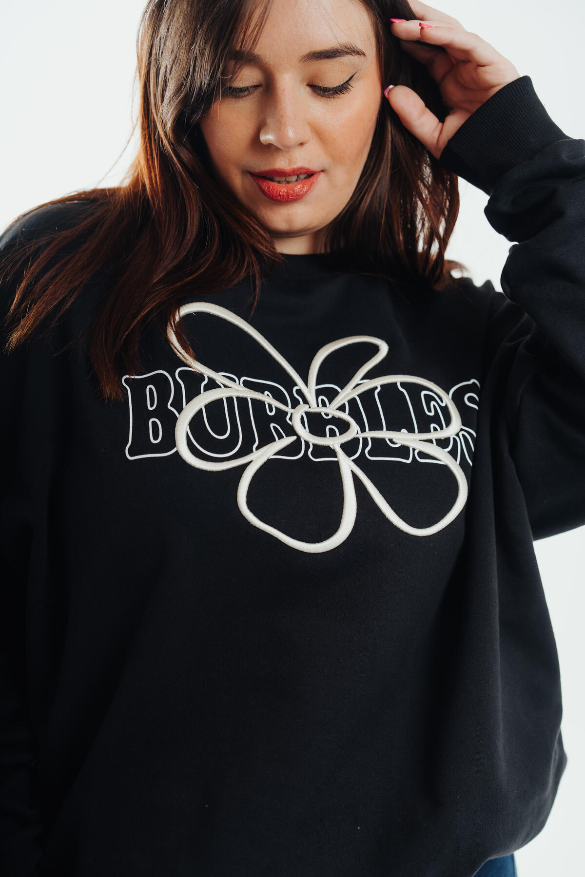 Buzo FLOR BUBBLES con frisa