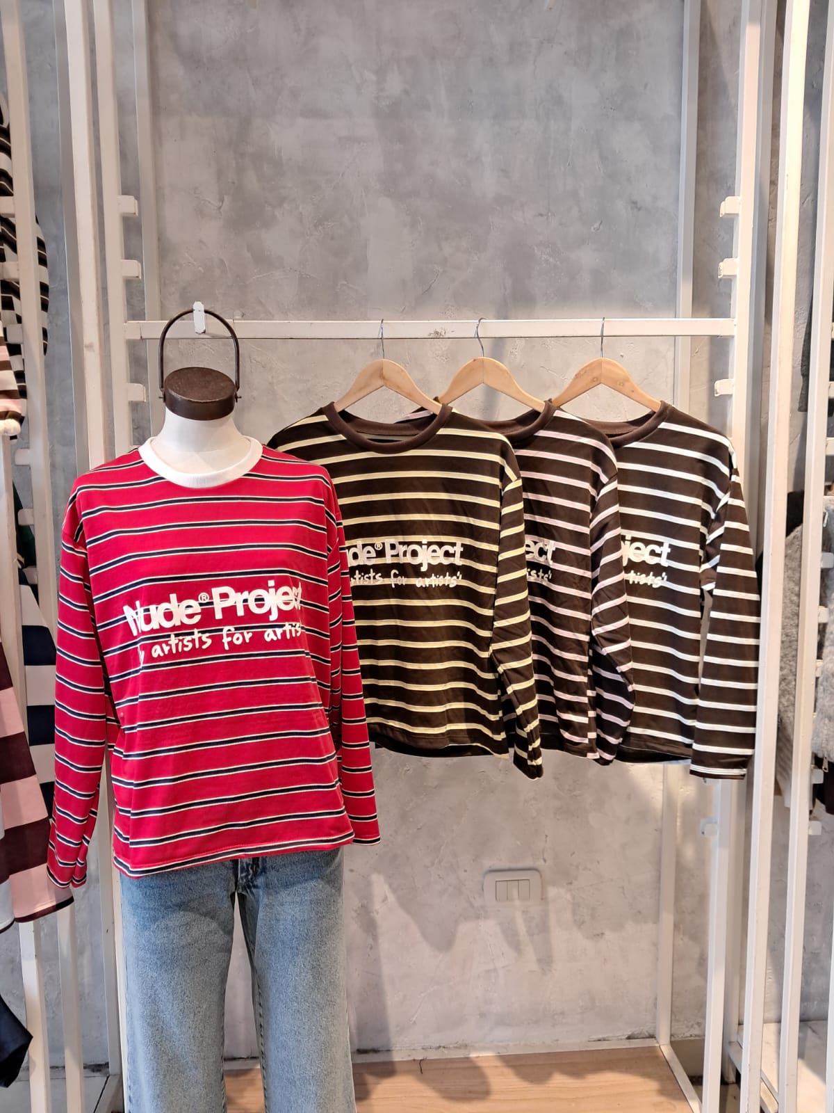 REMERA RUSTICO RAYADO NUDES