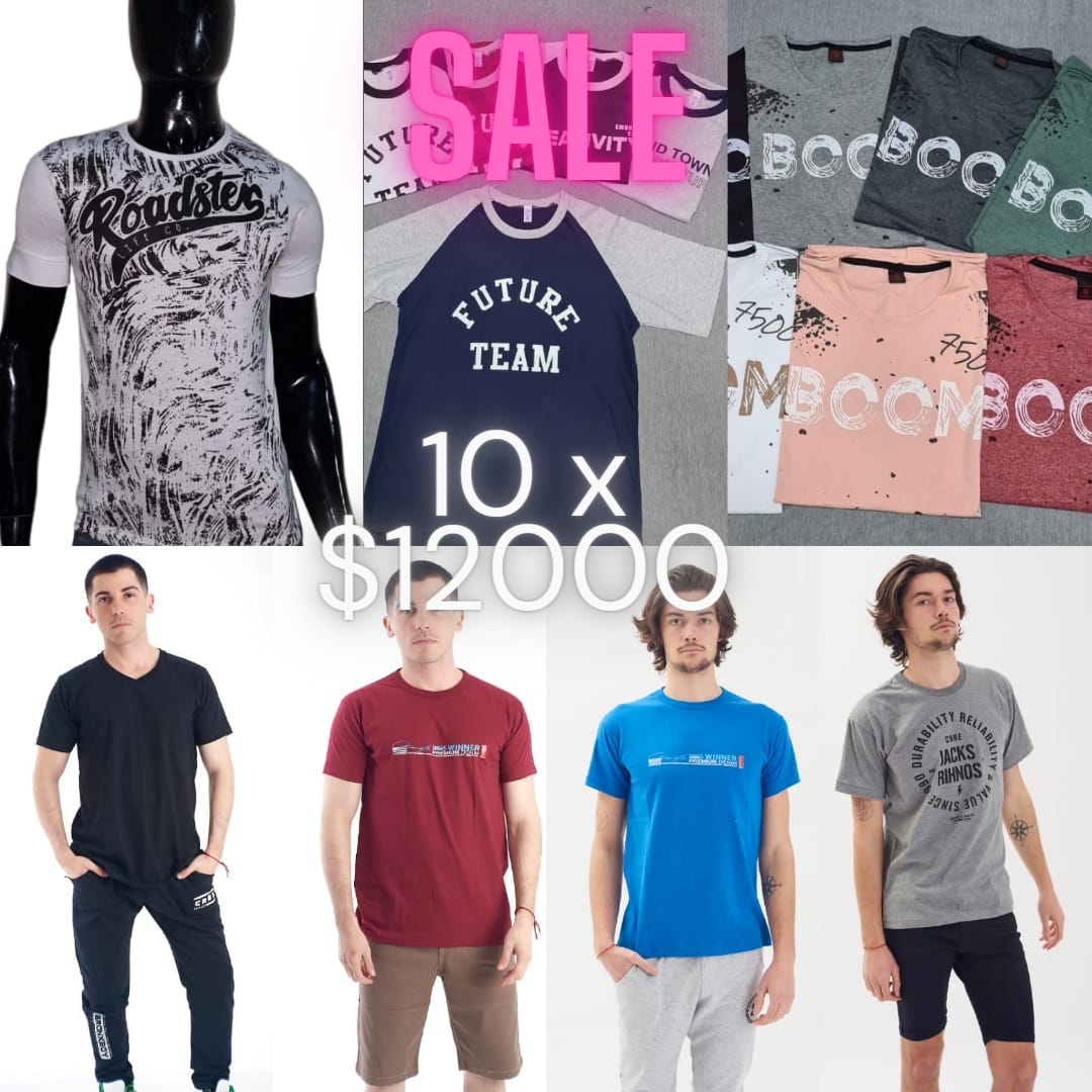 pack 10 remeras surtidas s al xxl