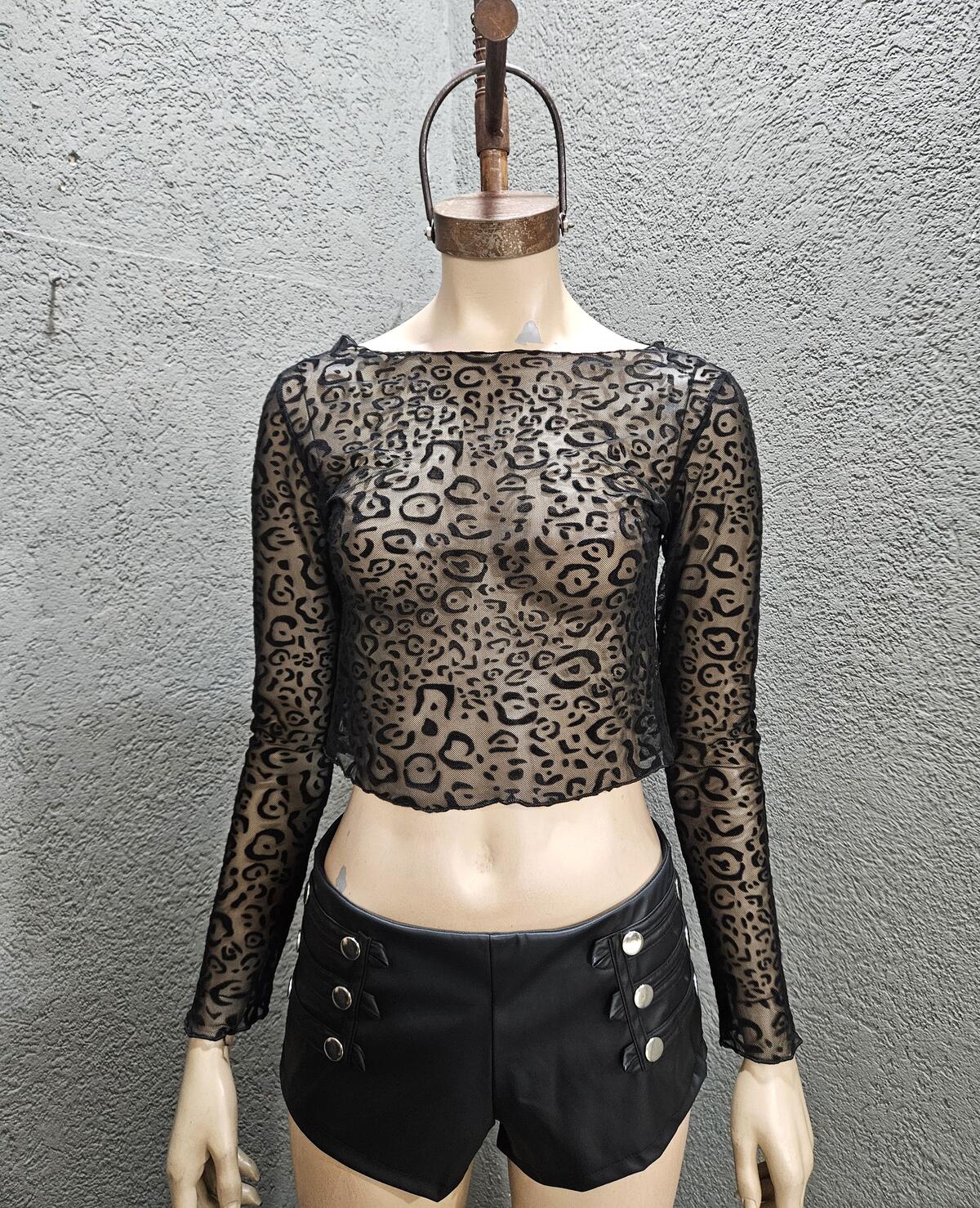Remera flock print