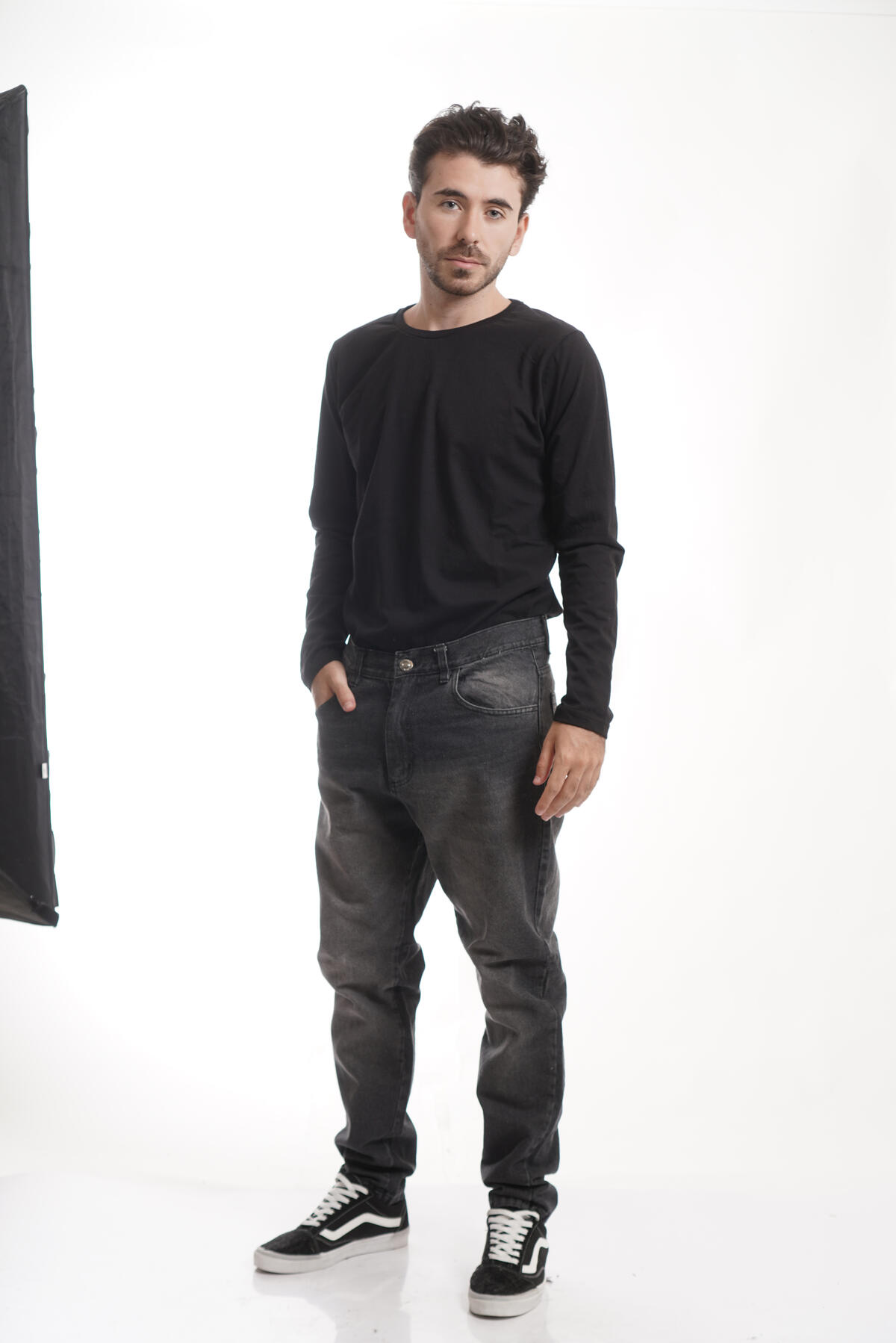 Jean Mom Black