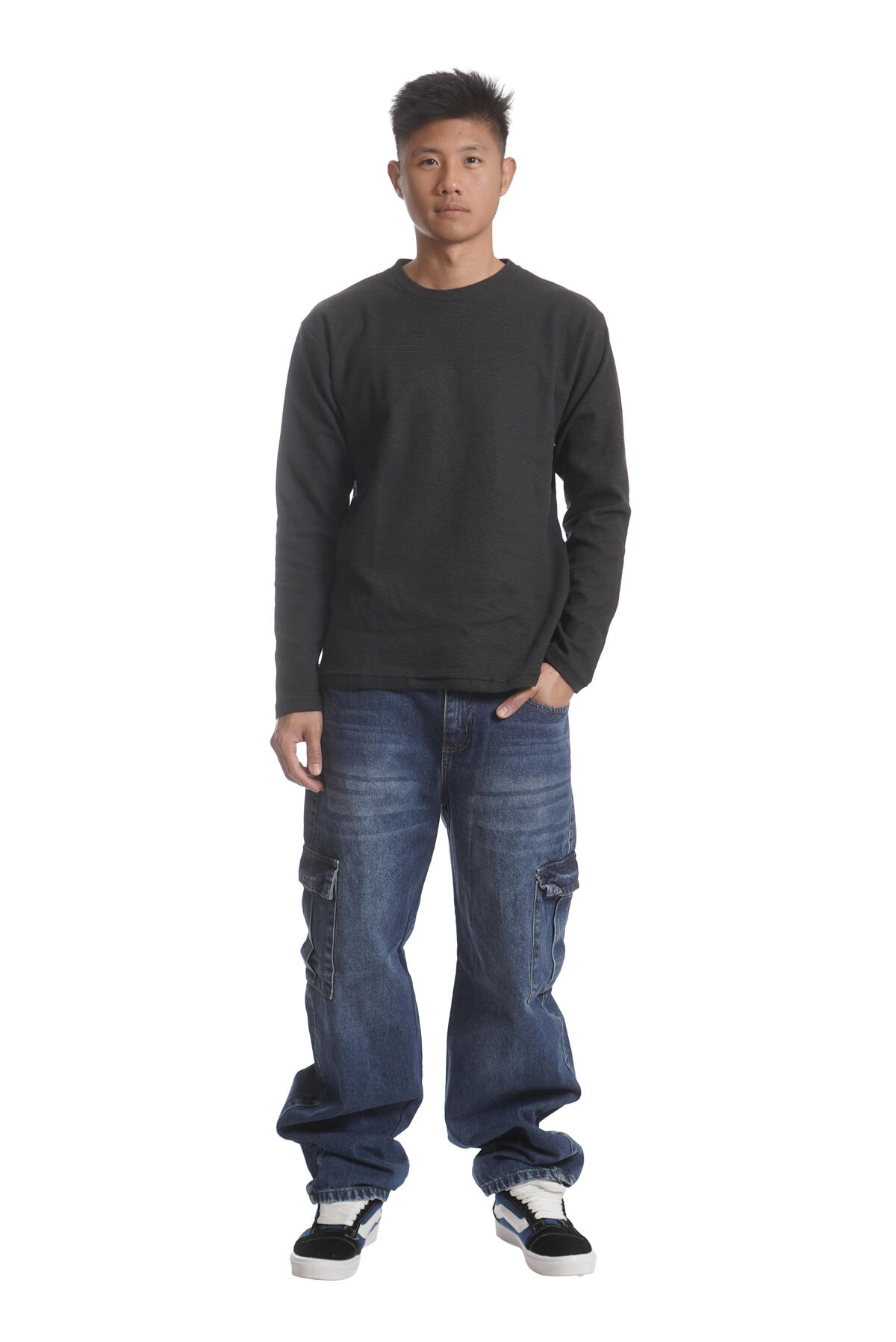 Jean Baggy Cargo Blue