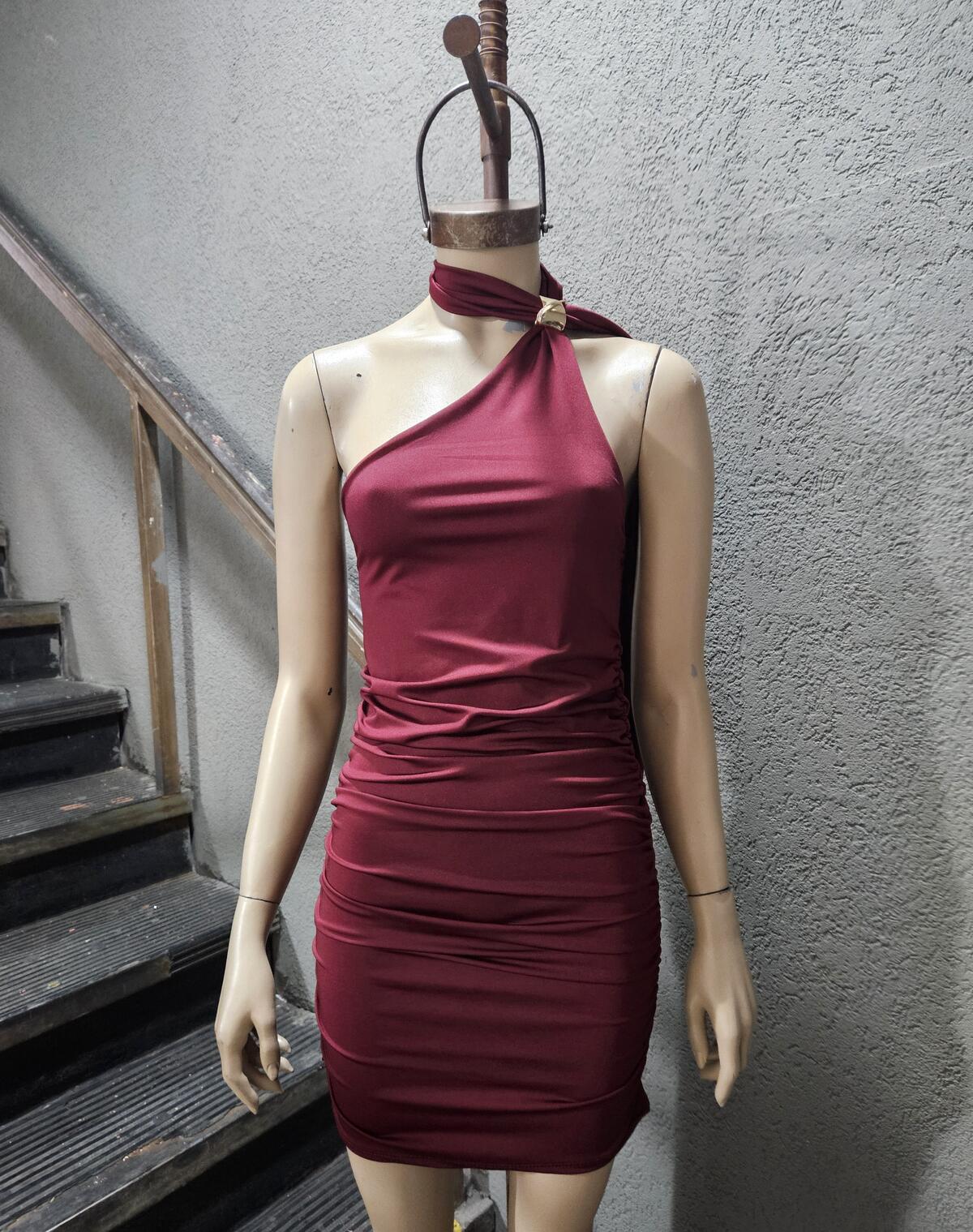 Vestido lazo argolla